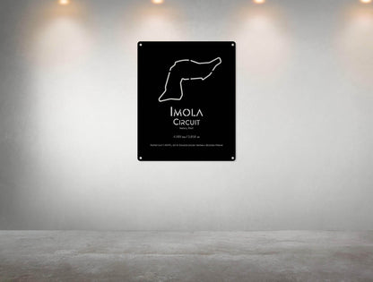 Imola Circuit Metal Poster - Metal Art