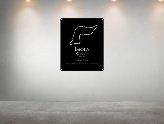 Imola Circuit Metal Poster - Metal Art