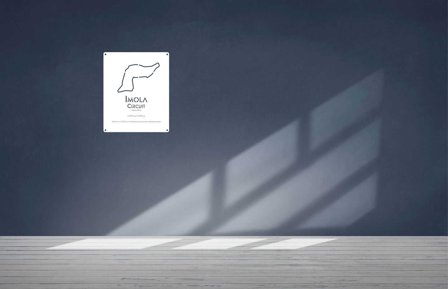 Imola Circuit Metal Poster - Metal Art