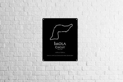 Imola Circuit Metal Poster - Metal Art