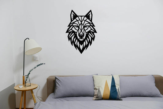 Wolf Head Wall Art - Metal Art