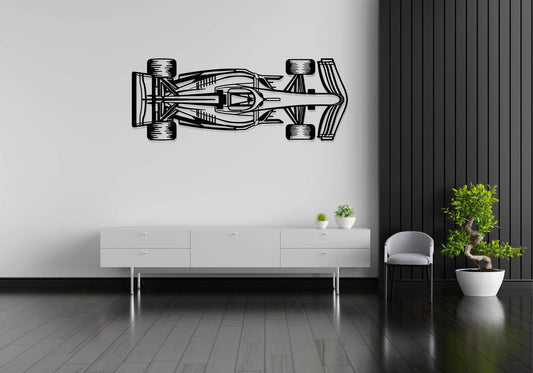 F1 Race Car Metal Wall Art - Metal Art