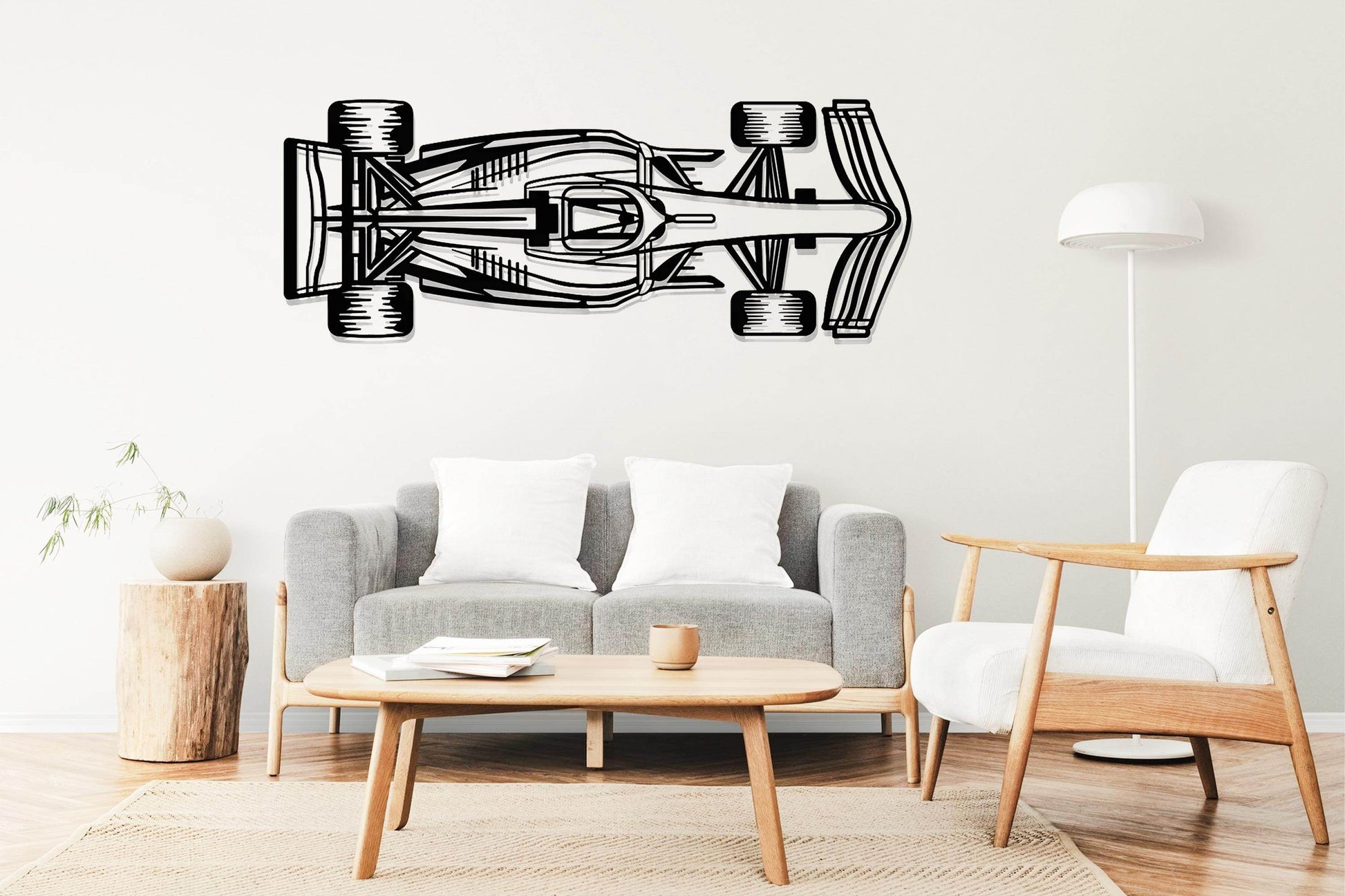 F1 Race Car Metal Wall Art - Metal Art