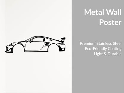 911 GT2 RS Metal Wall Art - Metal Art
