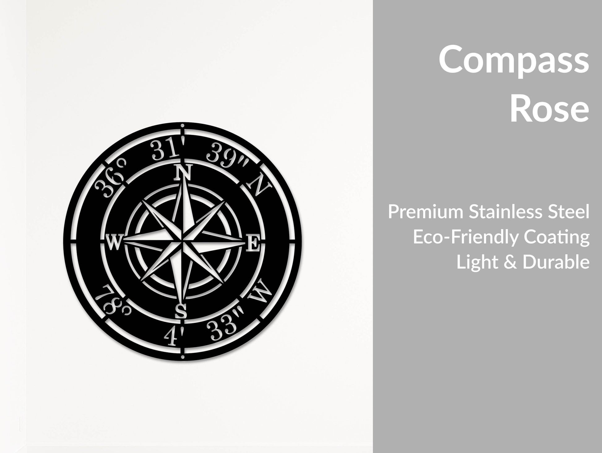 Custom Compass Rose Metal Art - Metal Art