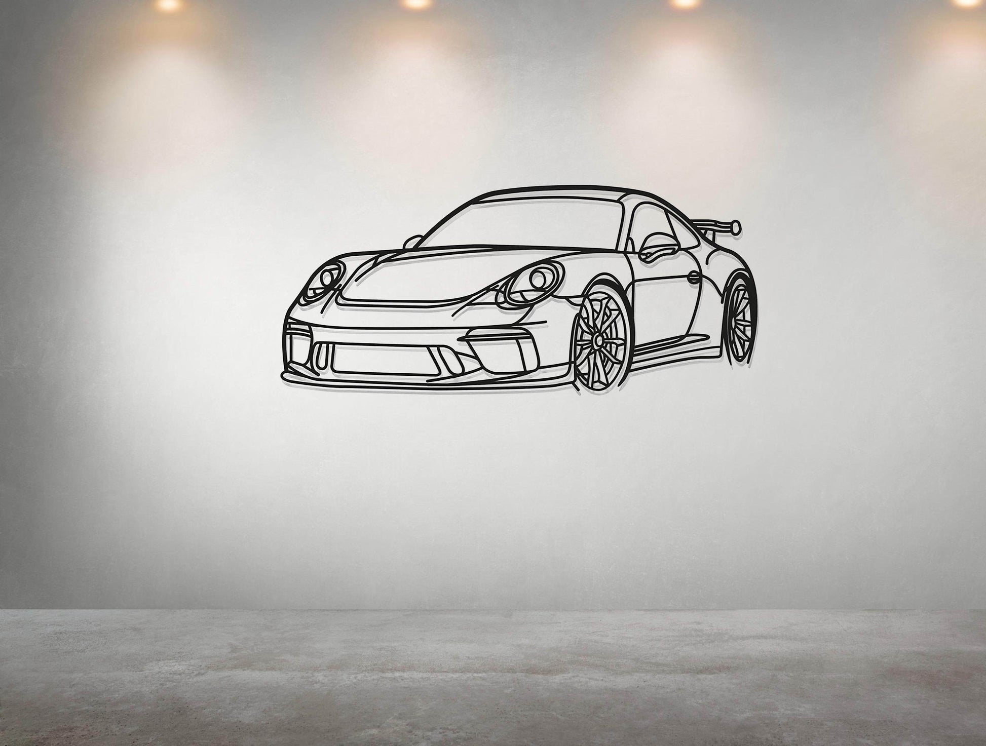 911 GT3 Metal Wall Art - Metal Art