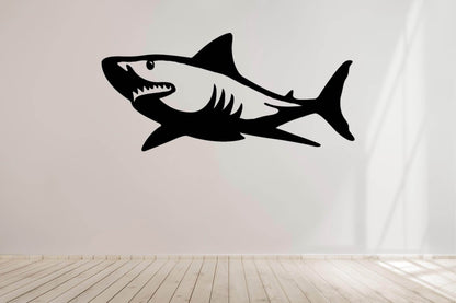 Shark Silhouette Metal Wall Art - Metal Art