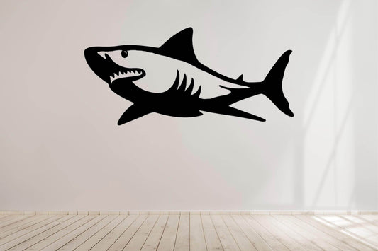 Shark Silhouette Metal Wall Art - Metal Art