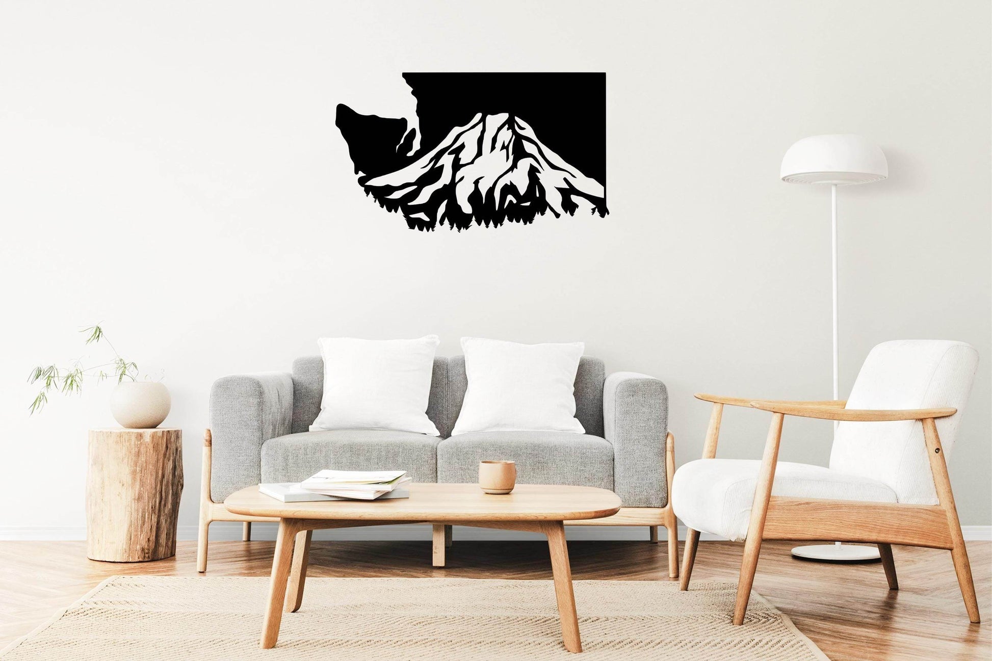 Washington State Mountain - Metal Art