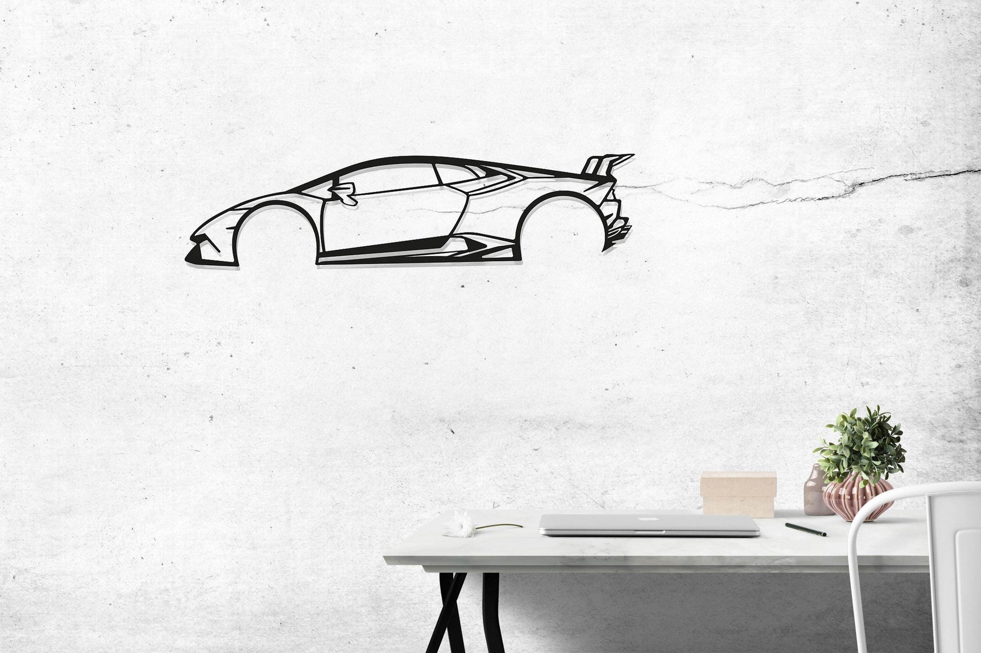 Huracan Performante Metal Car - Metal Art
