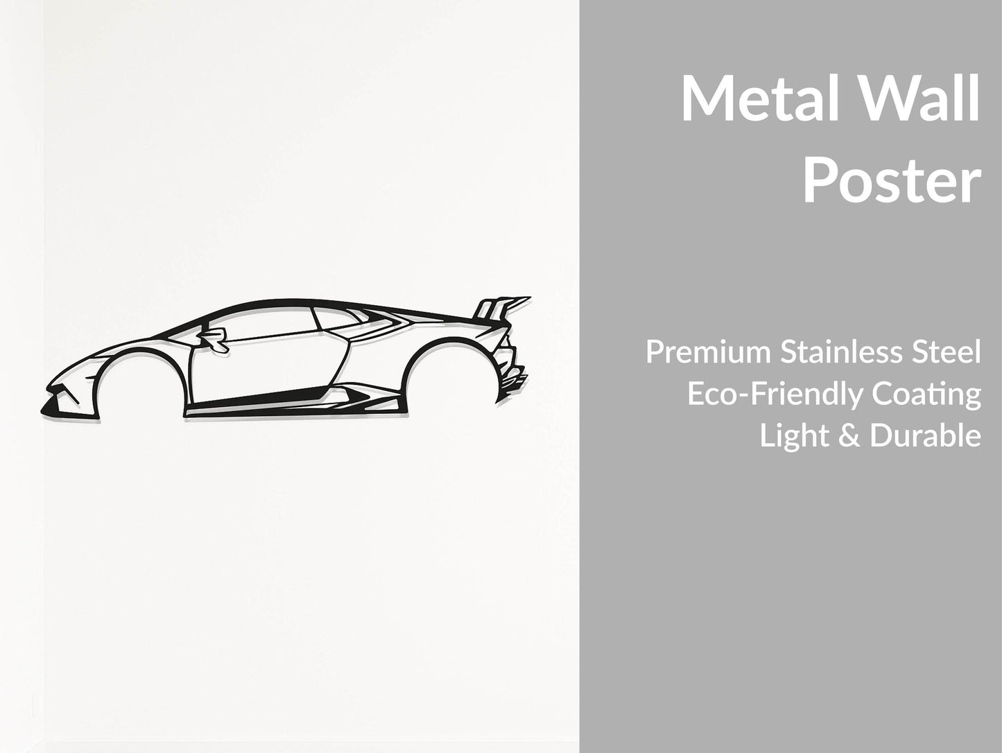 Huracan Performante Metal Car - Metal Art