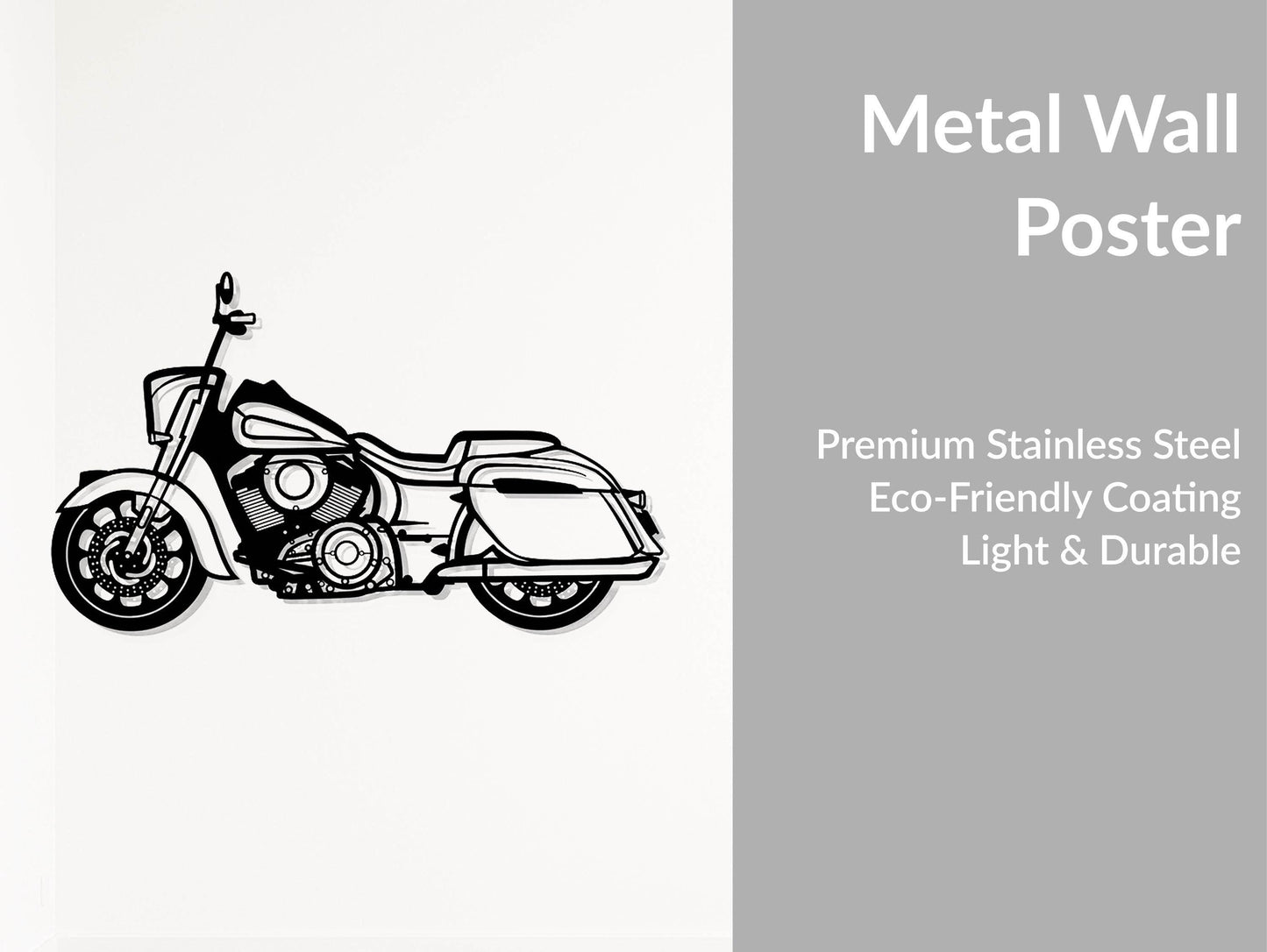 Motorcycle Wall Art - Metal Art