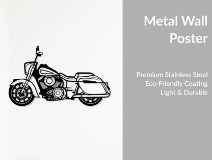 Motorcycle Wall Art - Metal Art
