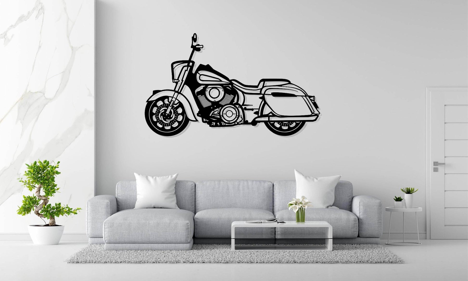 Motorcycle Wall Art - Metal Art