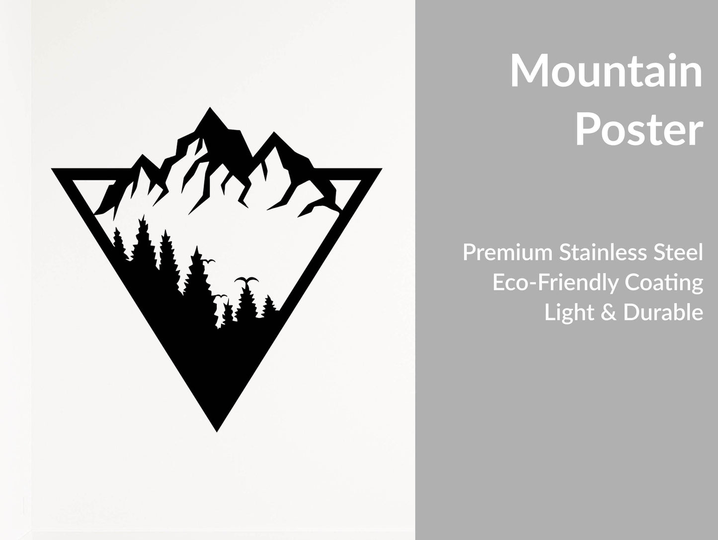 Mountain Forest Metal Wall Art - Metal Art
