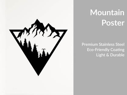 Mountain Forest Metal Wall Art - Metal Art