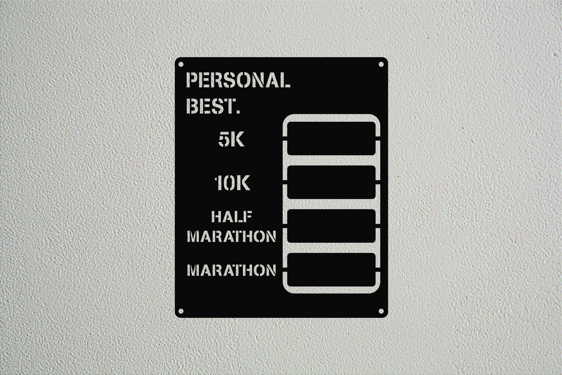 Custom Best Running Tracker - Metal Art
