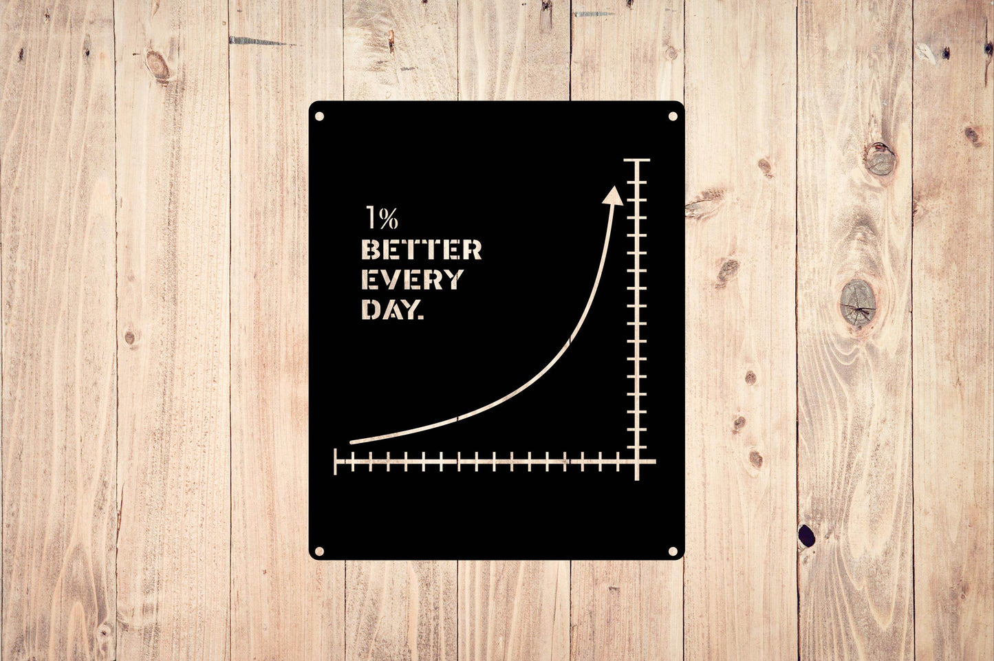Better Every Day Metal Sign - Metal Art