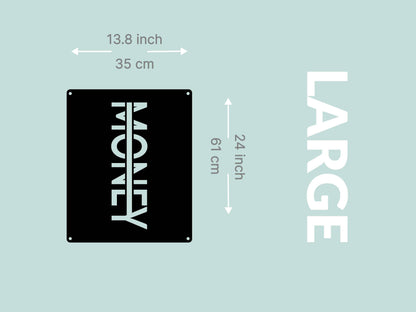 Money Metal Sign - Metal Art