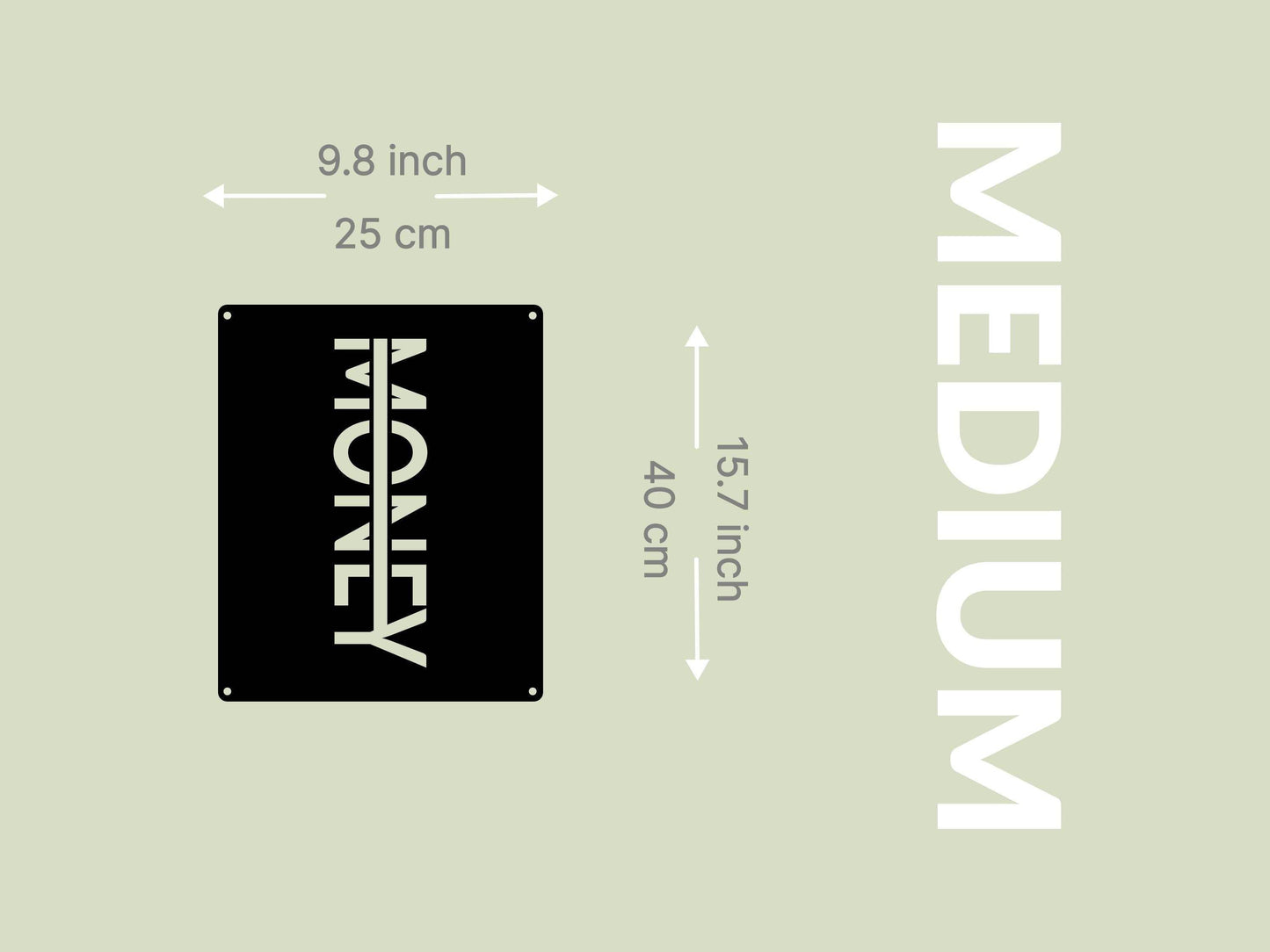 Money Metal Sign - Metal Art
