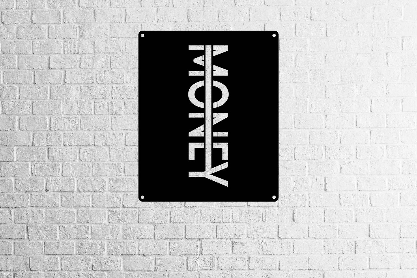 Money Metal Sign - Metal Art