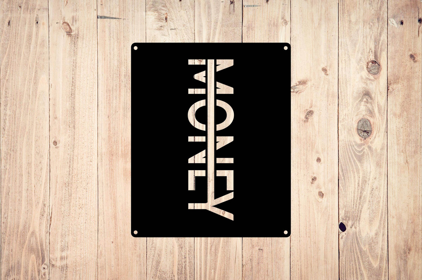 Money Metal Sign - Metal Art