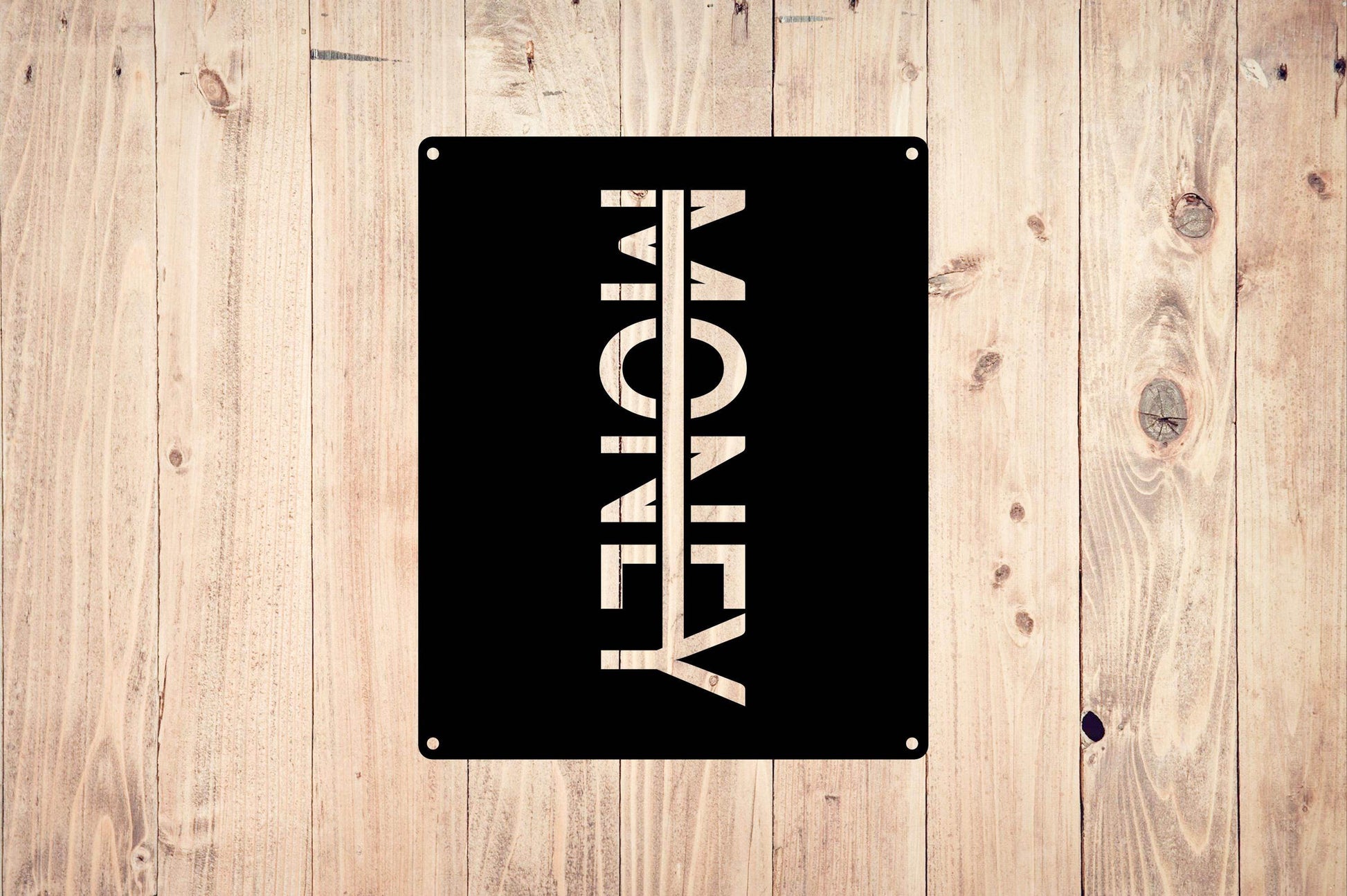 Money Metal Sign - Metal Art