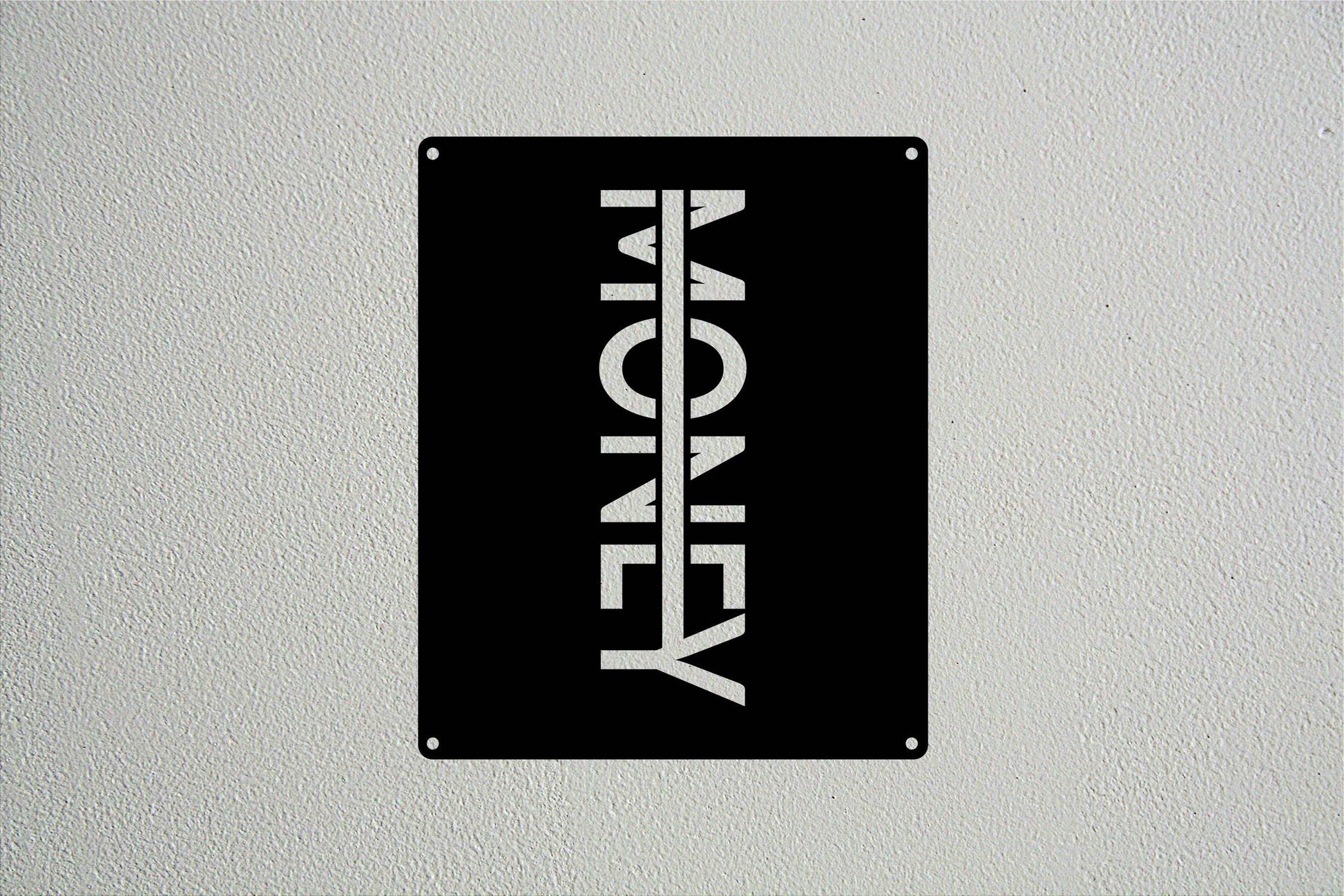 Money Metal Sign - Metal Art