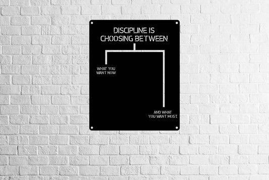Discipline Metal Wall Art - Metal Art