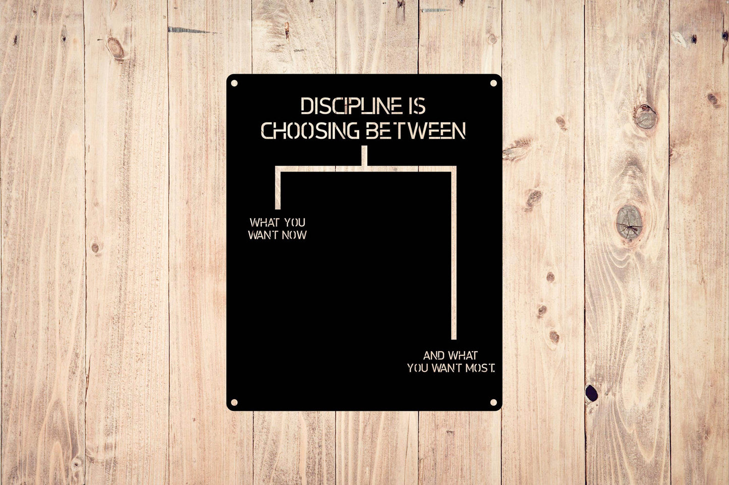 Discipline Metal Wall Art - Metal Art