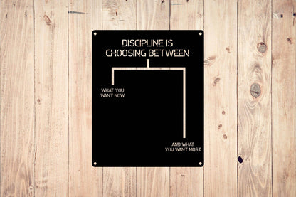 Discipline Metal Wall Art - Metal Art