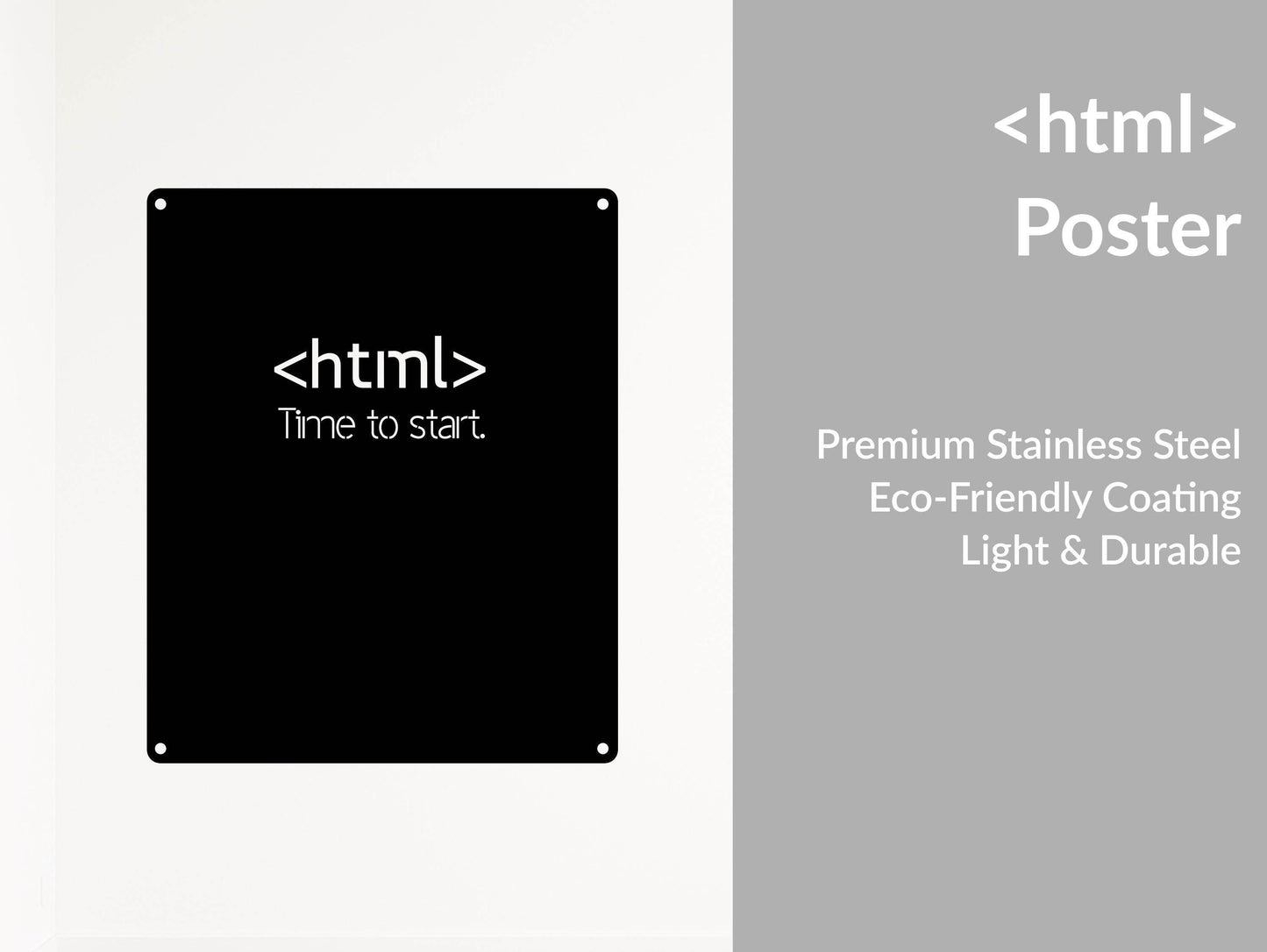 HTML Metal Wall Art - Metal Art