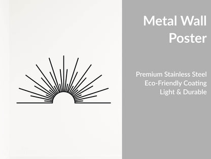 Sunrise Metal Wall Art - Metal Art
