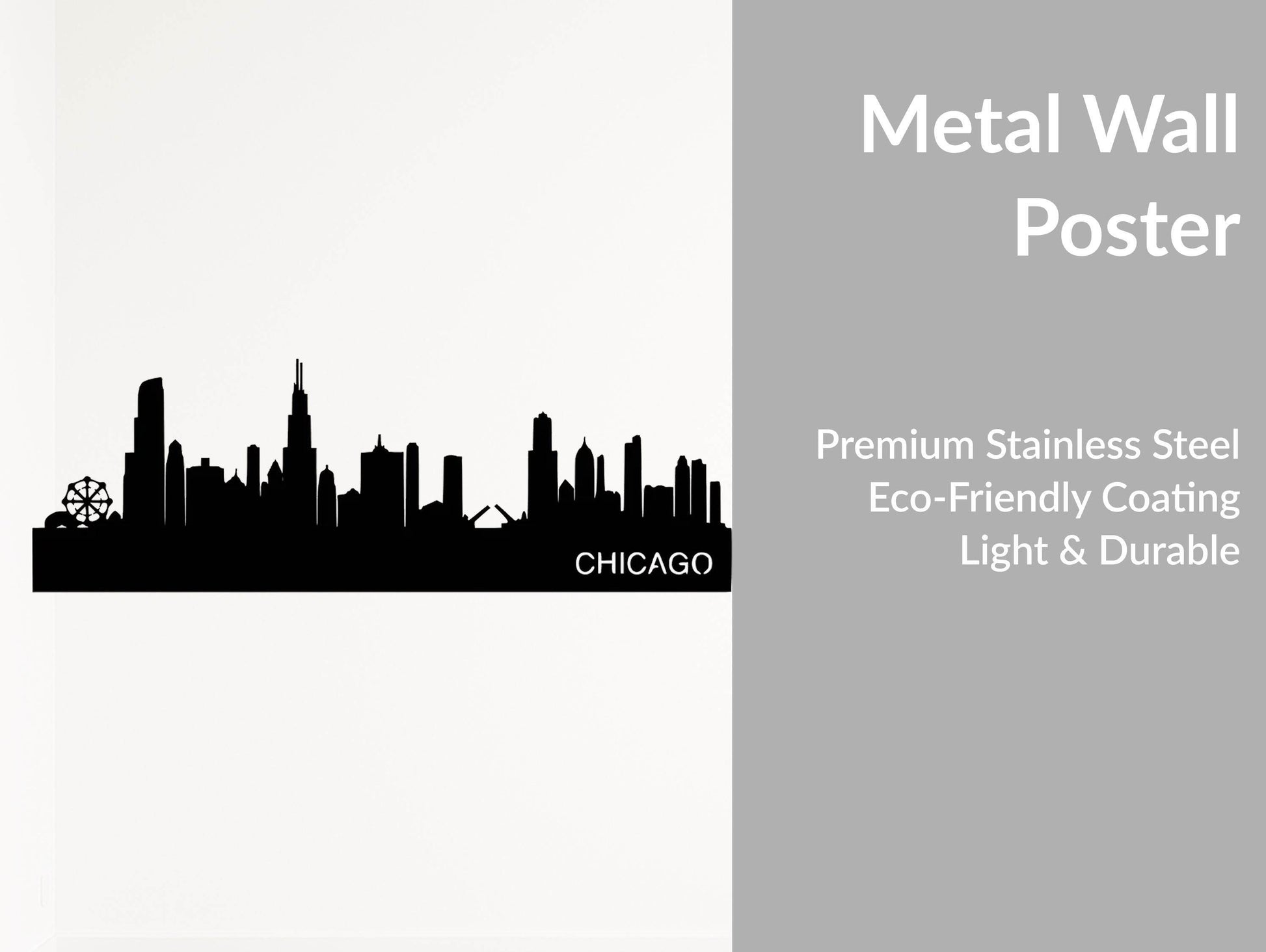 Chicago City Wall Art - Metal Art