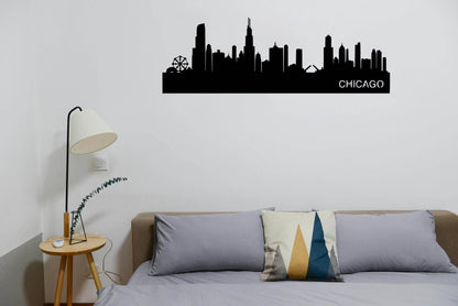 Chicago City Wall Art - Metal Art