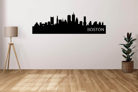 Boston Skyline Metal Art - Metal Art