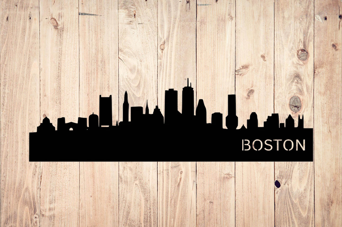 Boston Skyline Metal Art - Metal Art
