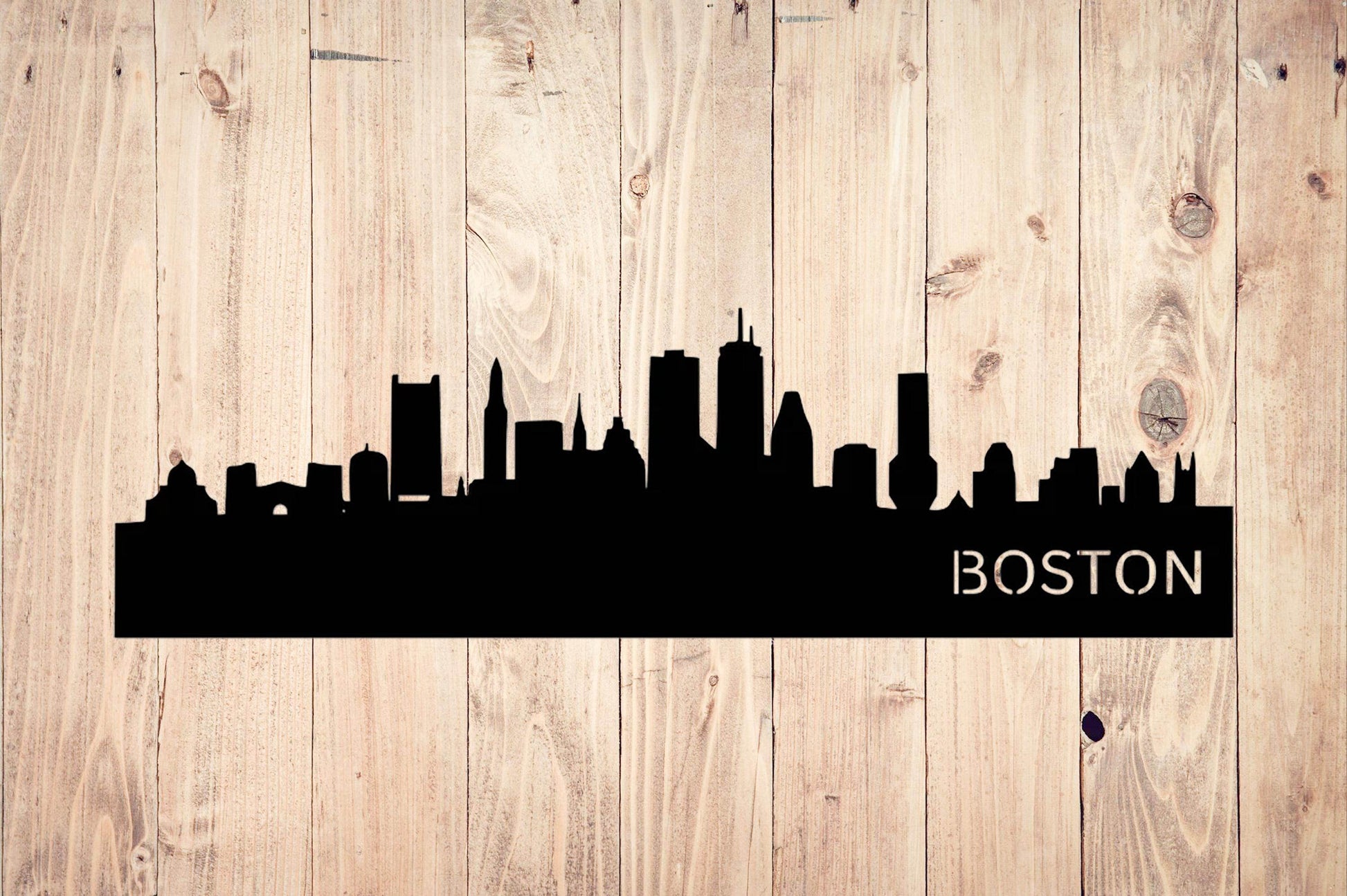 Boston Skyline Metal Art - Metal Art