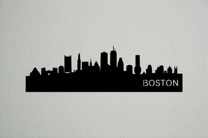 Boston Skyline Metal Art - Metal Art
