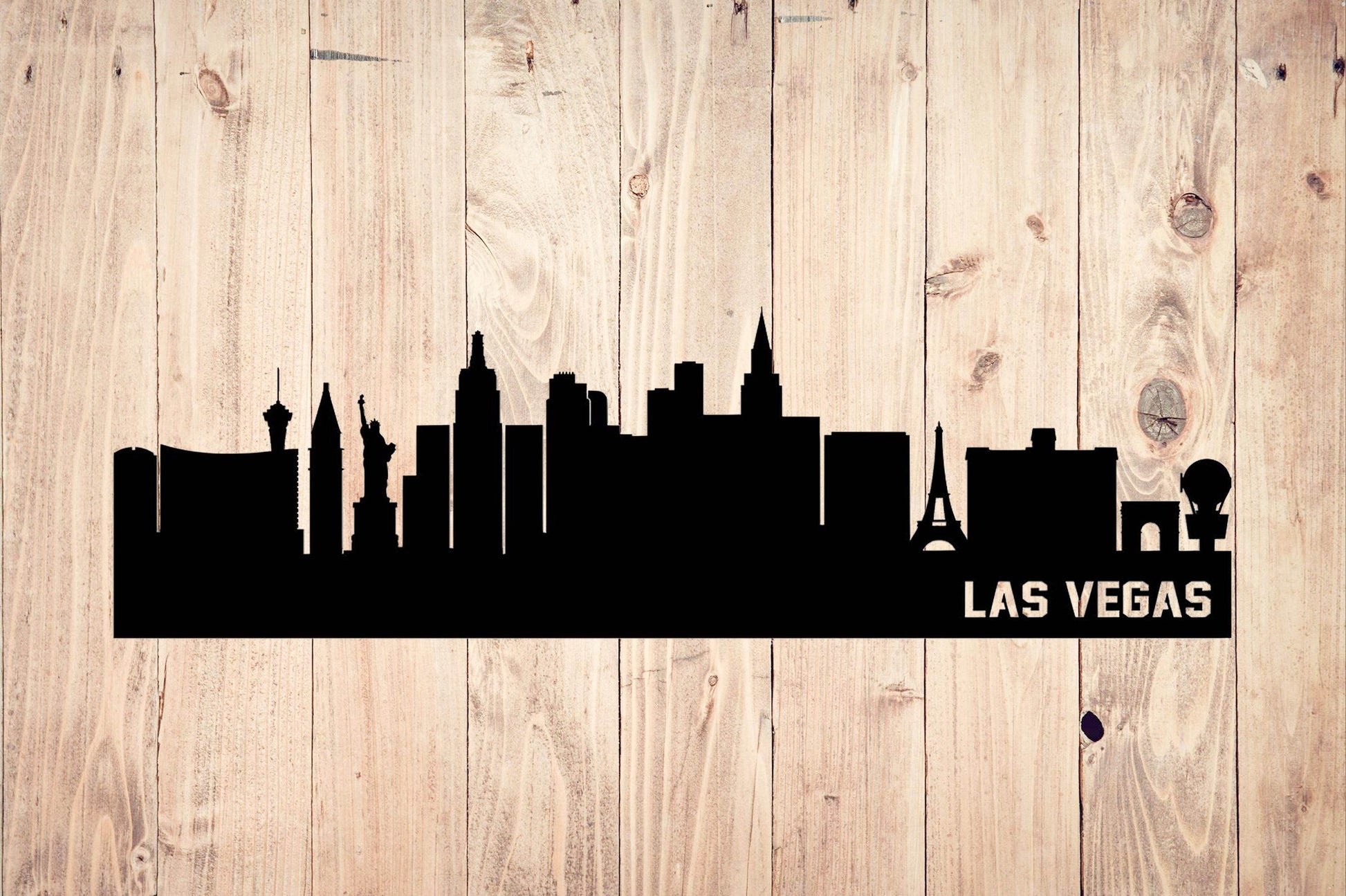 Las Vegas Skyline Metal Wall Art - Metal Art