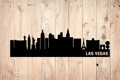 Las Vegas Skyline Metal Wall Art - Metal Art