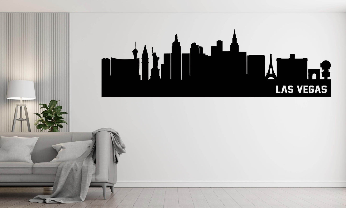 Las Vegas Skyline Metal Wall Art - Metal Art