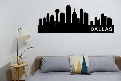 Dallas Skyline Metal Wall Art - Metal Art