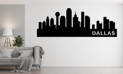Dallas Skyline Metal Wall Art - Metal Art