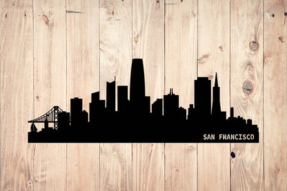 San Francisco Skyline Metal Wall Art - Metal Art