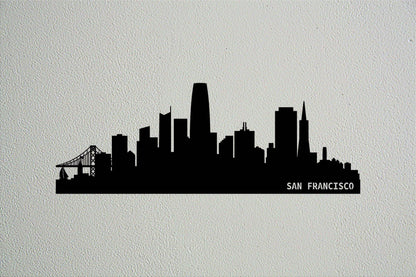 San Francisco Skyline Metal Wall Art - Metal Art