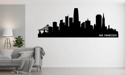 San Francisco Skyline Metal Wall Art - Metal Art