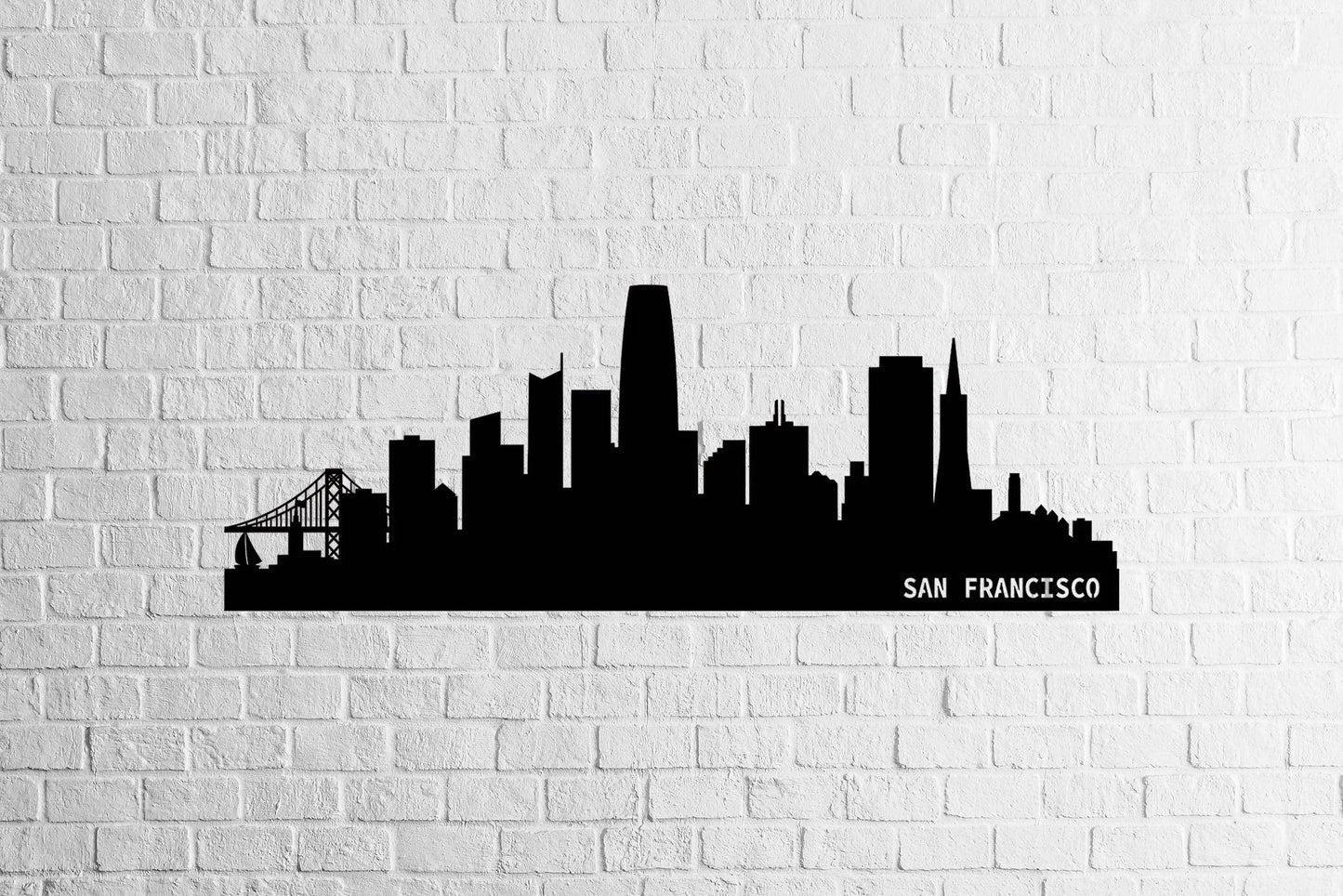 San Francisco Skyline Metal Wall Art - Metal Art