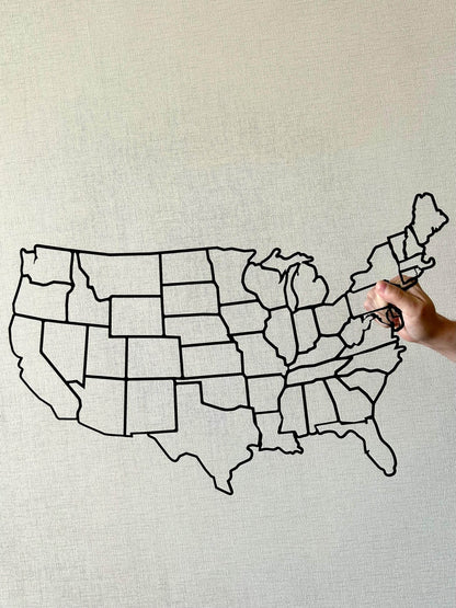 USA Metal Wall Poster - Metal Art