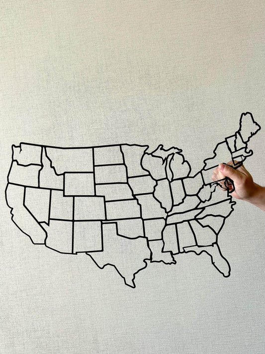 USA Metal Wall Poster - Metal Art